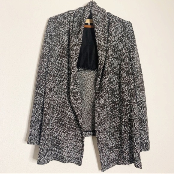 Otis & Maclain Native Black & White Wool Knit Blend Jacket - Picture 1 of 11